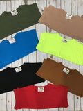 Folded Sleeve Crop