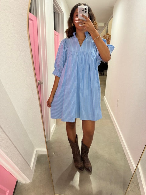 Nautical Stripe Short Dress