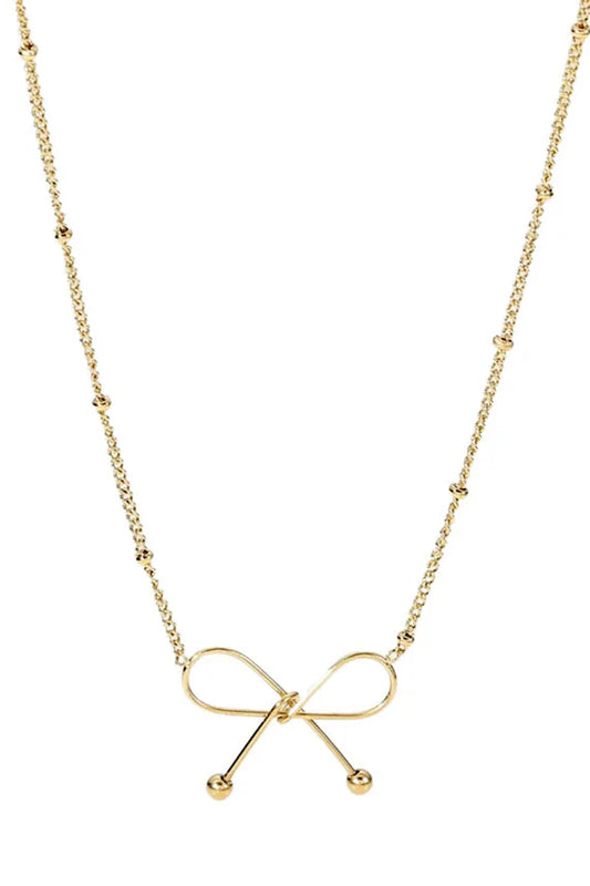 PF Dainty Bow Necklace