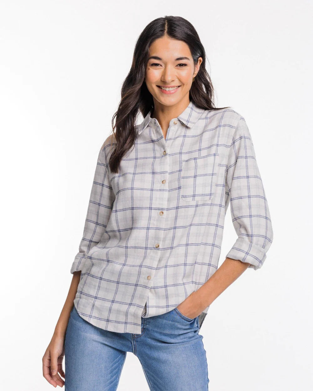 Niki Chilly Morning Plaid Shirt