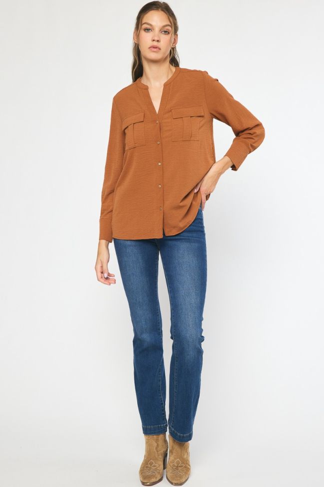 Charli Camel Top