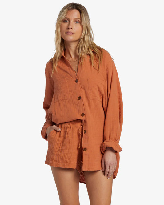 Swell Blouse - Rust