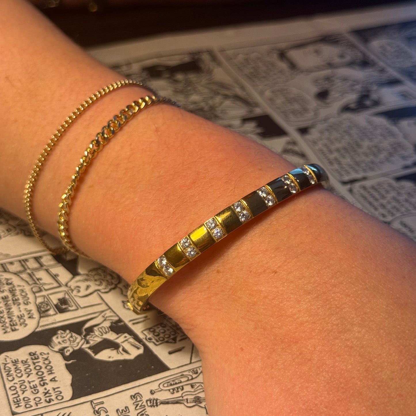 PF Stacks Of Gold Bracelets