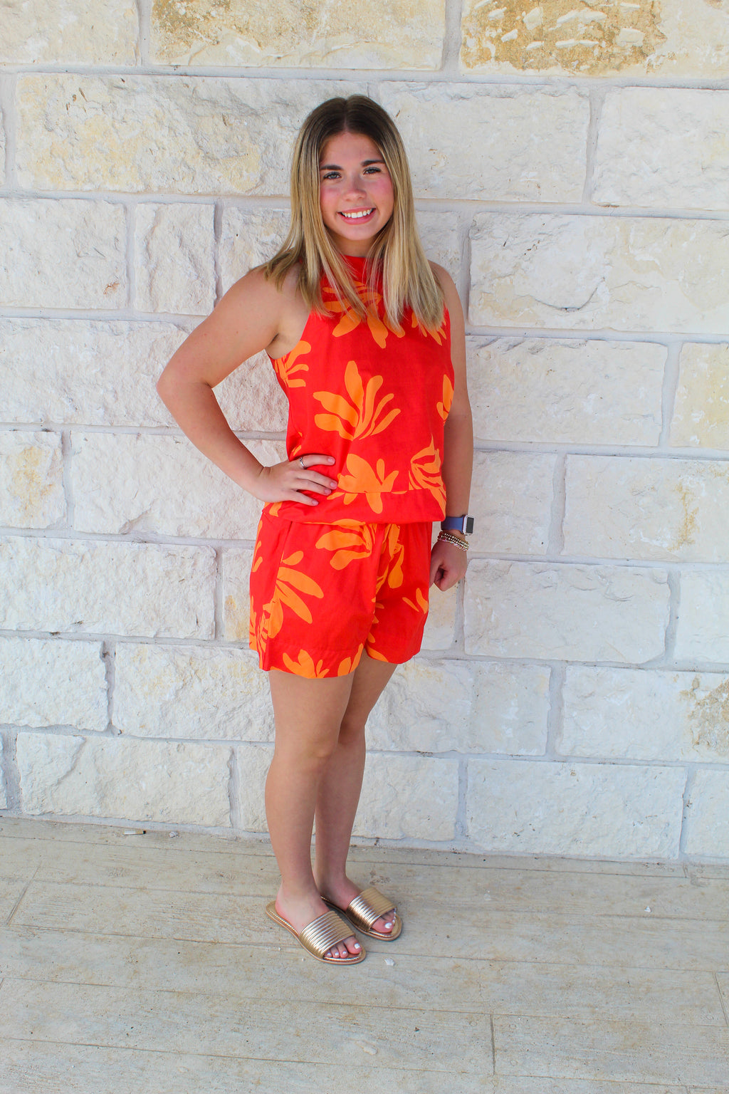 Simone Leafy Luxe Tank