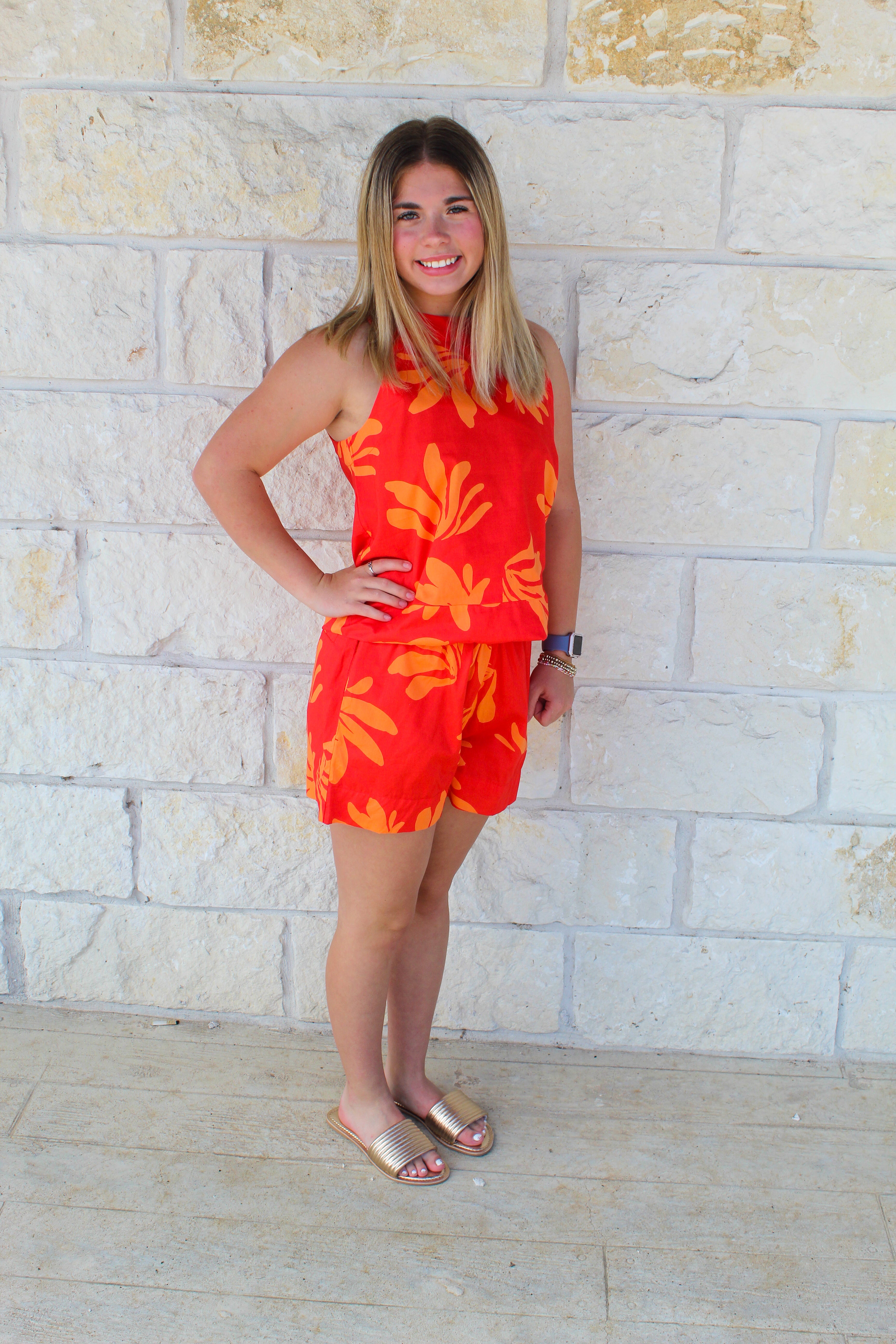 Simone Leafy Luxe Tank