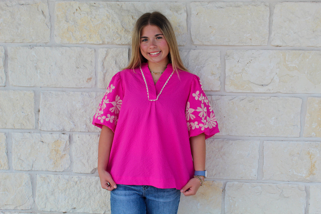 Fuchsia Top
