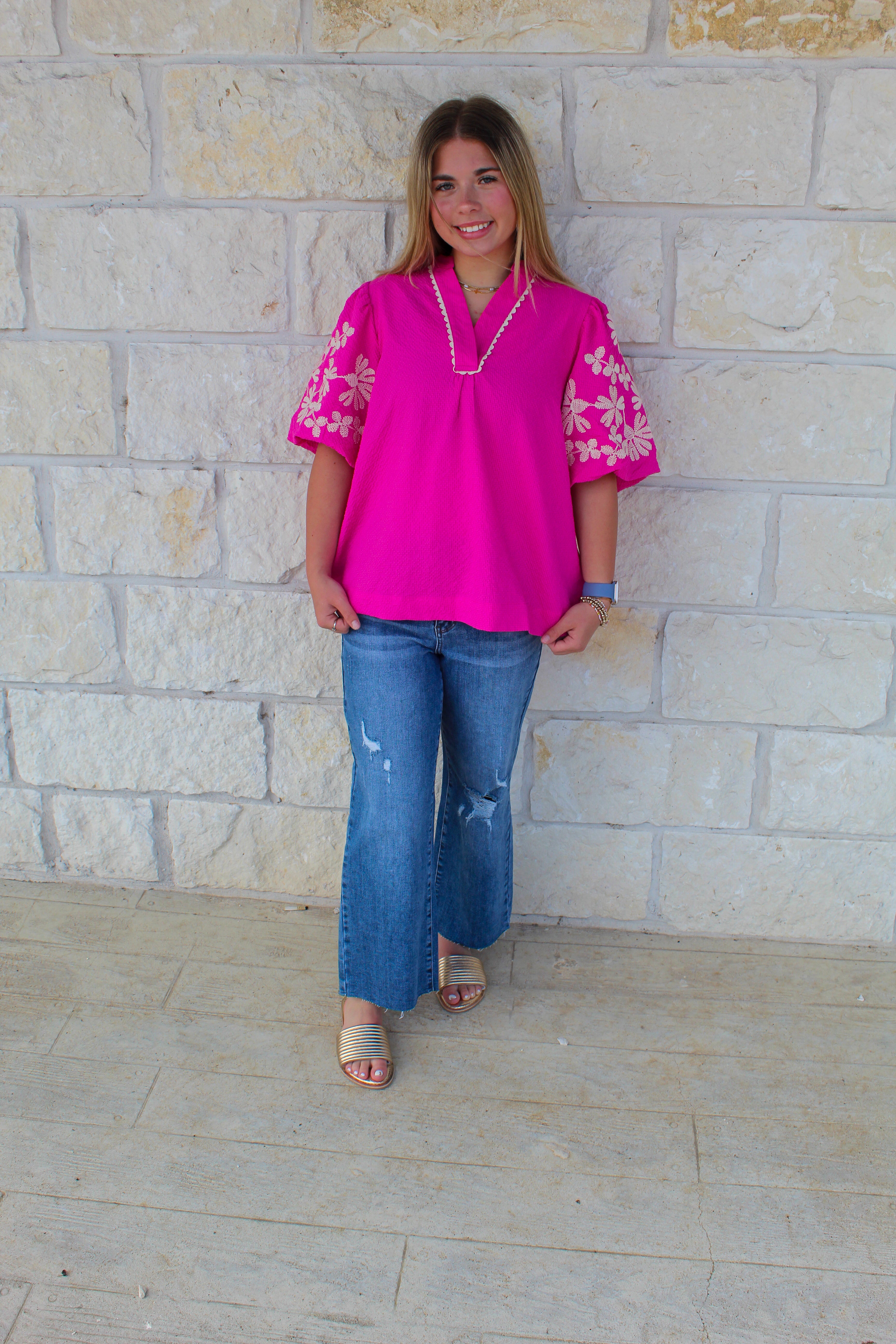 Fuchsia Top