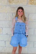 Drawstring Overall Shorts