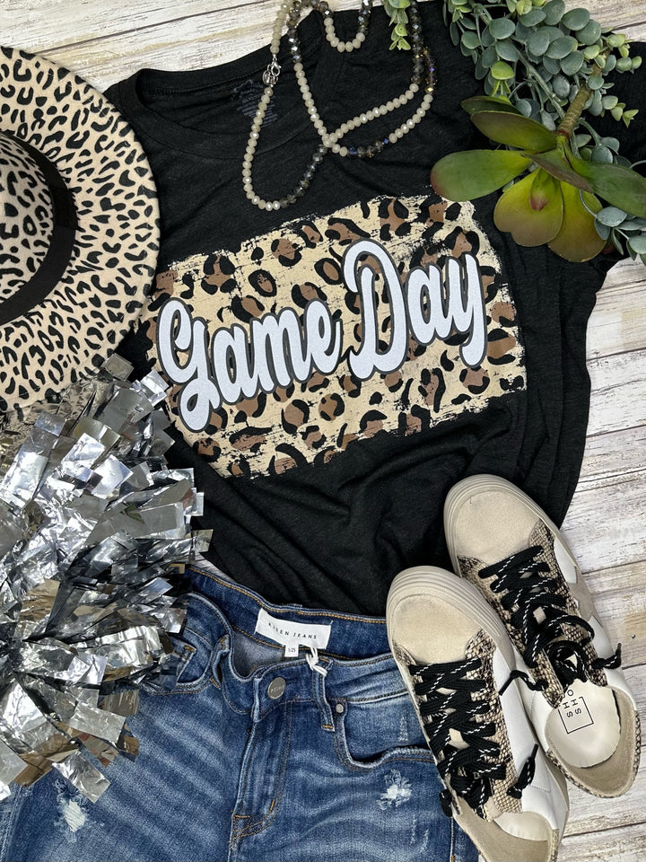 Game Day Glitter Leopard Tee