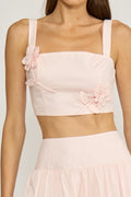 light pink crop top