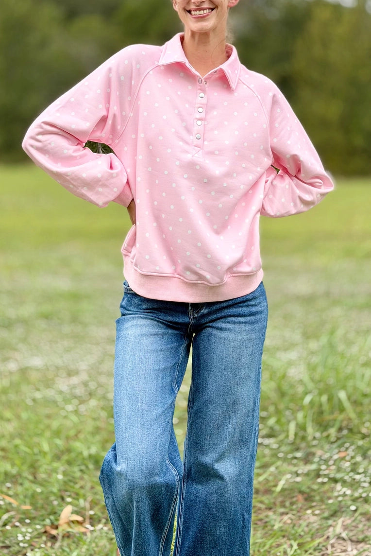 Monica Polka Dot Pullover