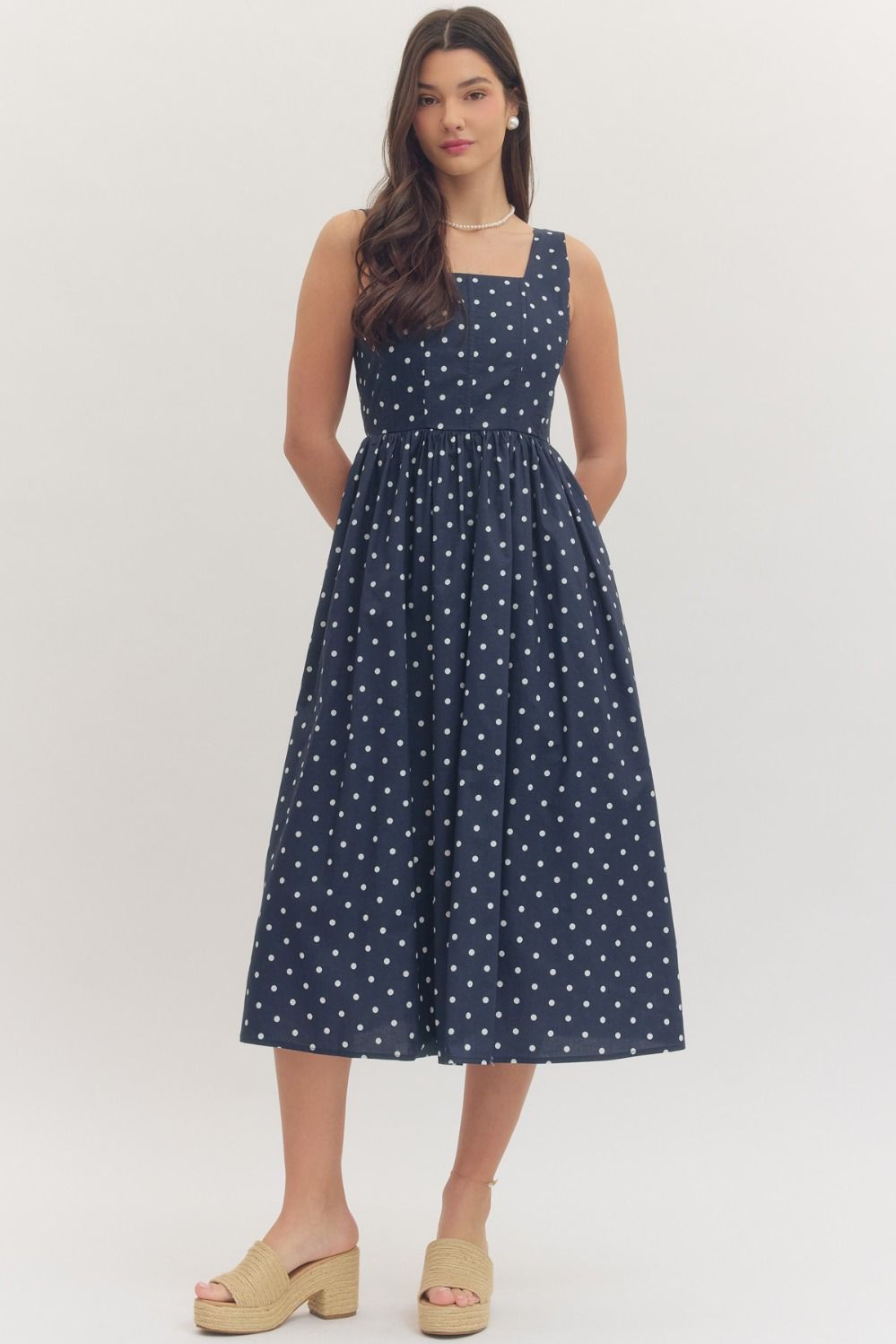 Polka Dot Sleeveless Dress