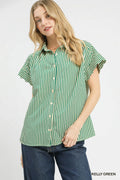 Scallop Stripe Top