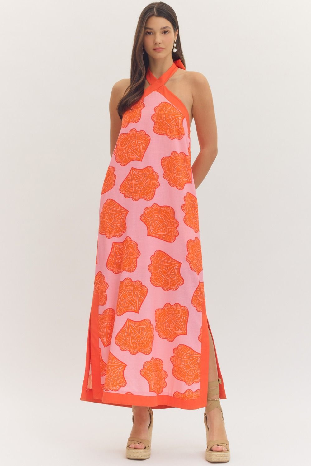 Shell Halter Dress