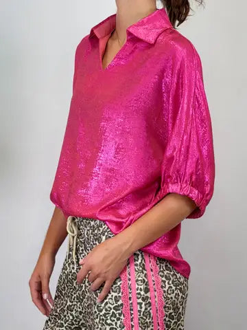 Cynthia Metallic Top