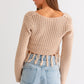 Boho Crop Sweater