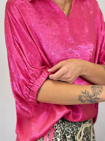 Cynthia Metallic Top