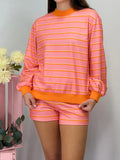 Tangy Striped Pullover