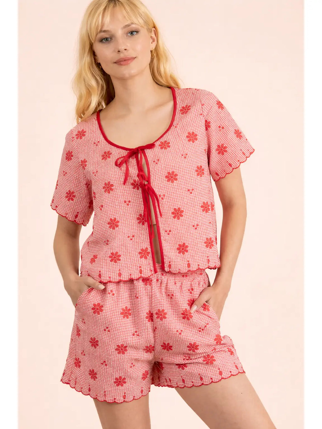 Red Gingham Bottoms