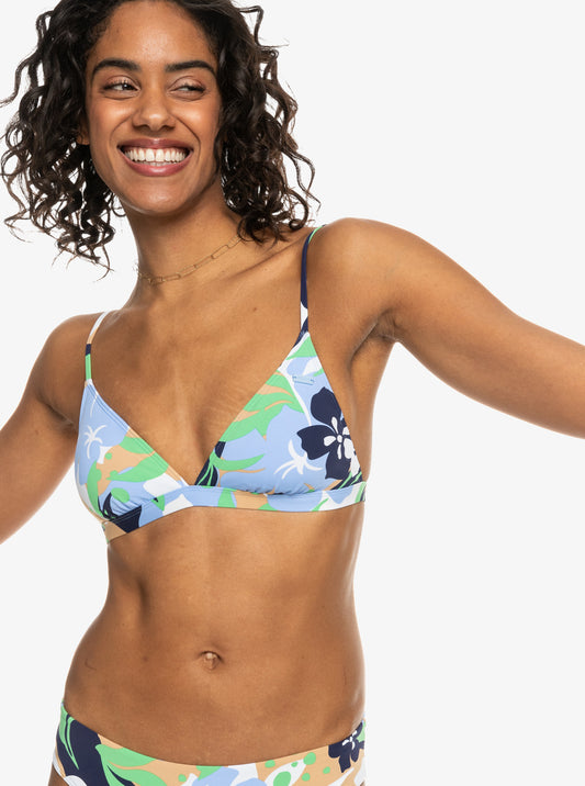 Printed Beach Classics Fixed Triangle Bikini Top