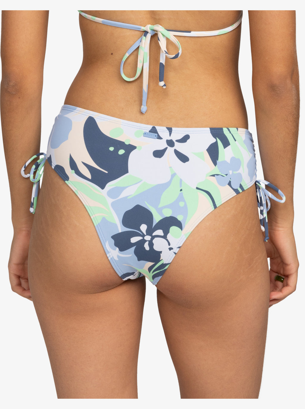 Printed Beach Classics Mod Lace Up Bikini Bottoms