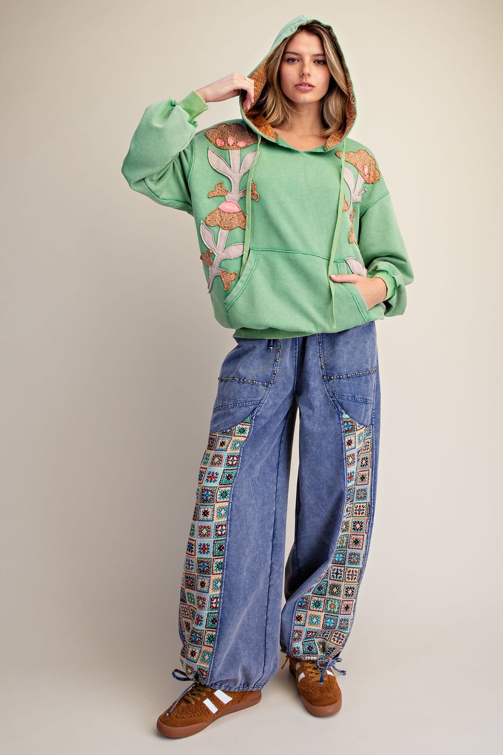 Floral Patch Hoodie