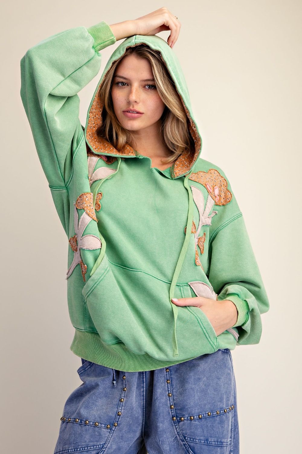 Floral Patch Hoodie
