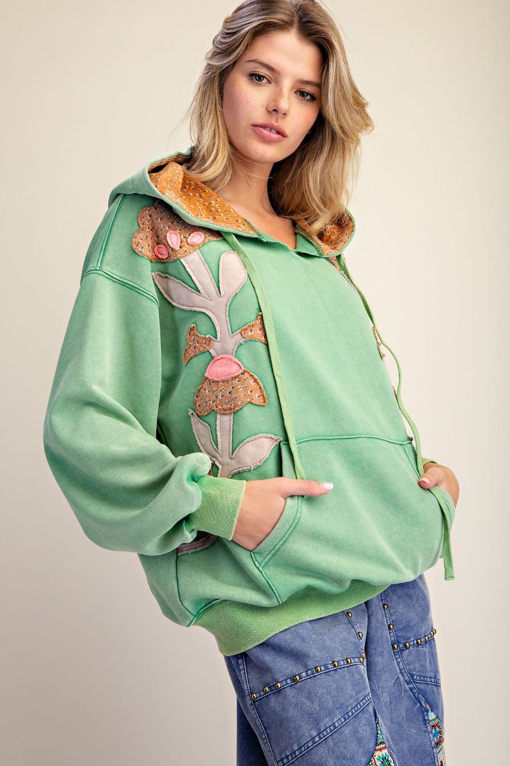 Floral Patch Hoodie