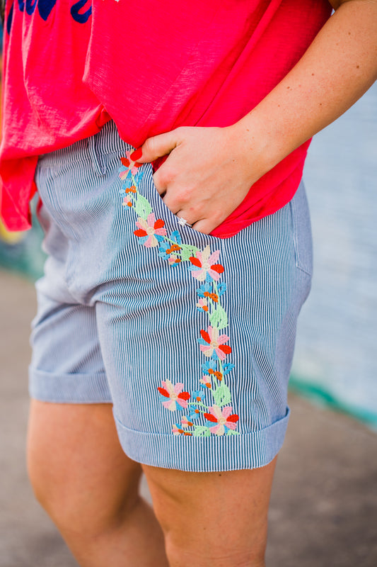 Seaside Stripe Layerz Shorts