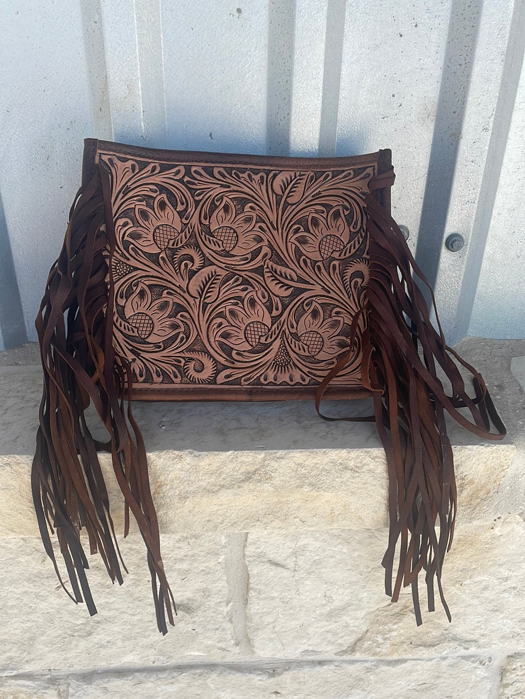 Ashiana Brown and Leather Fringe Side Bag, Pure Leather(Y/N): Yes at Rs  1100 in New Delhi