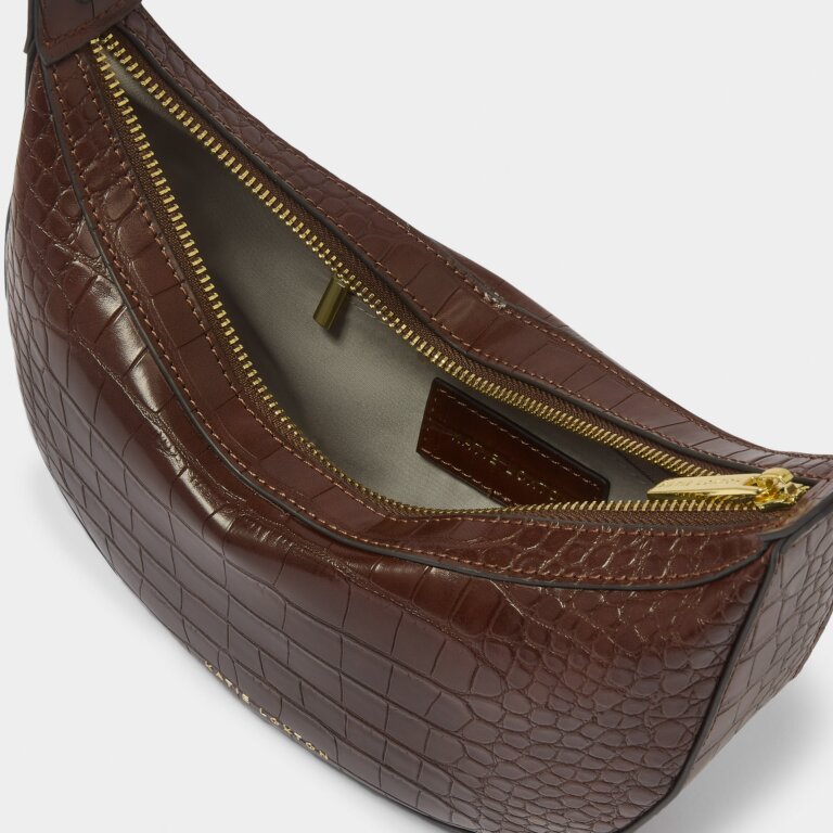 PF Marni Faux Croc Small Shoulder Bag