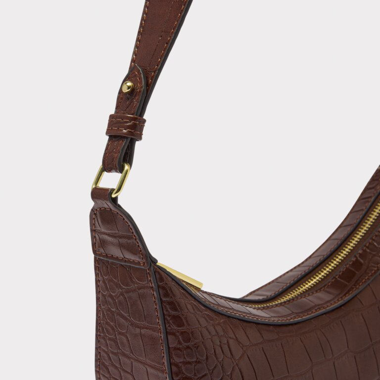 PF Marni Faux Croc Small Shoulder Bag