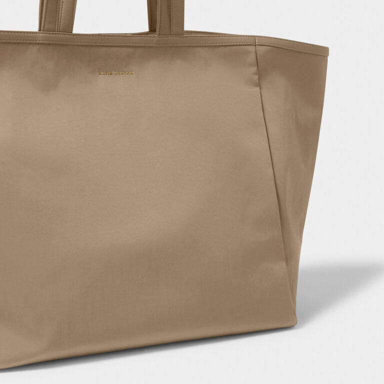 PF Nylon-Luxe Oversized Tote Bag
