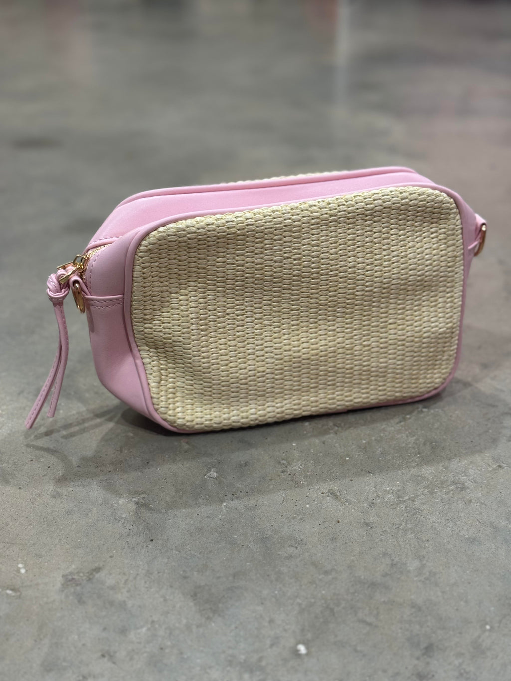 PF Straw Crossbody