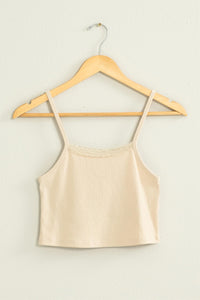 Natural Cropped Cami