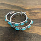 Turquoise Hoops