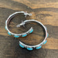 Turquoise Hoops