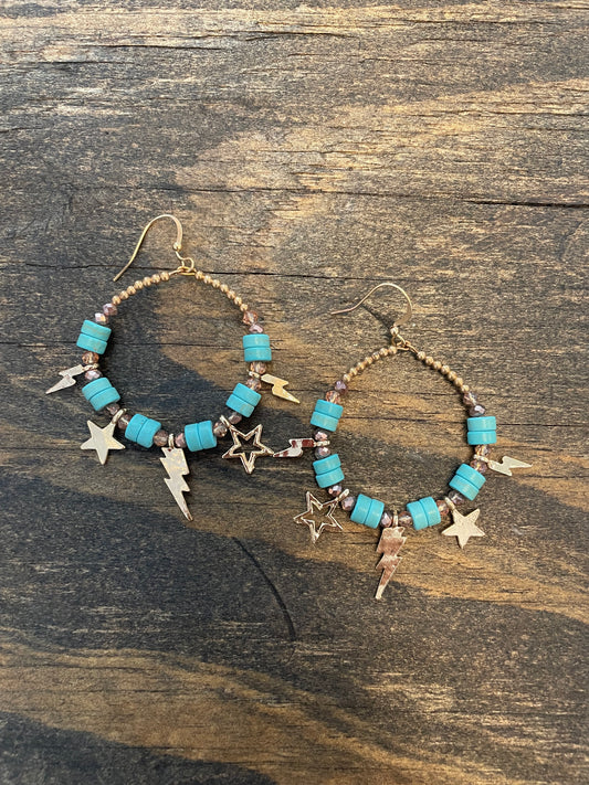 PF Turquoise Constellation Earrings
