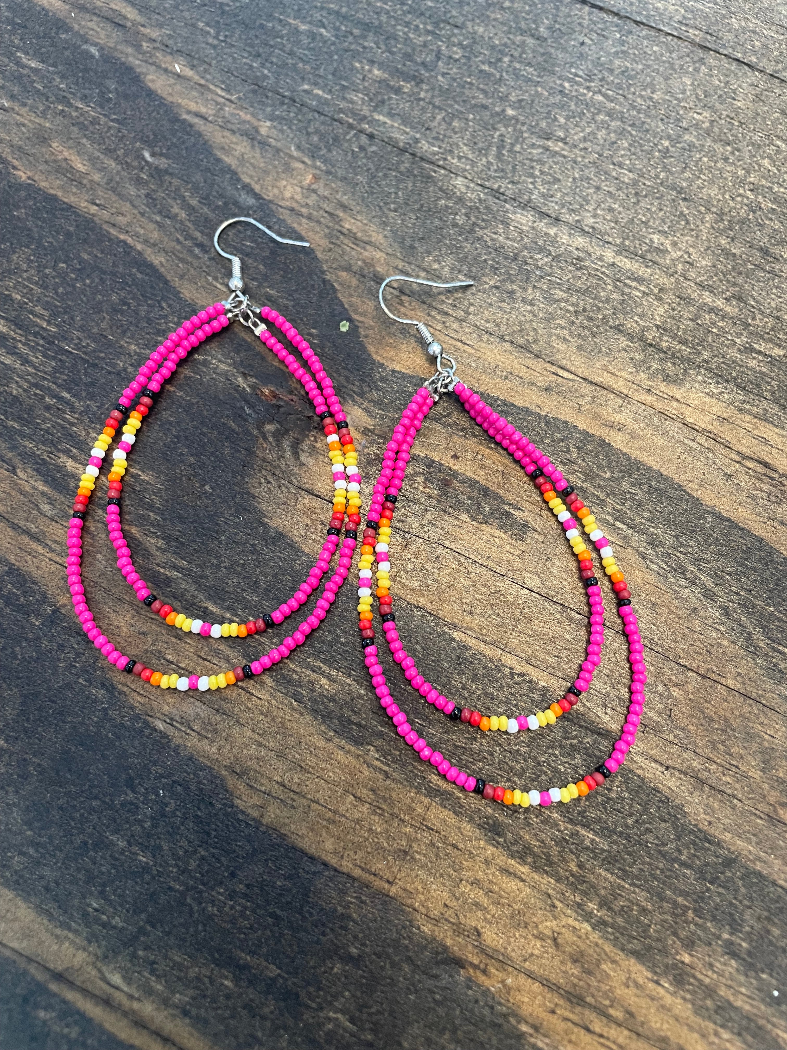 PF Bead Earrings