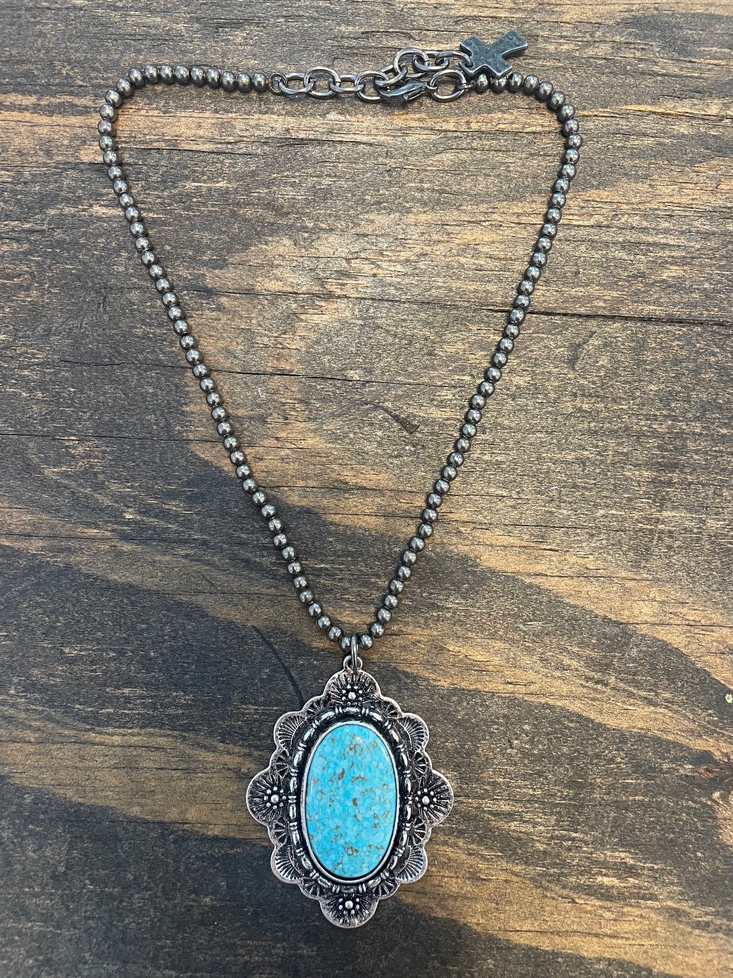 PF Statement Turquoise Necklace
