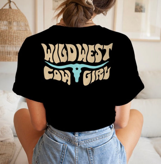 Wildwest Cow Girl Tee