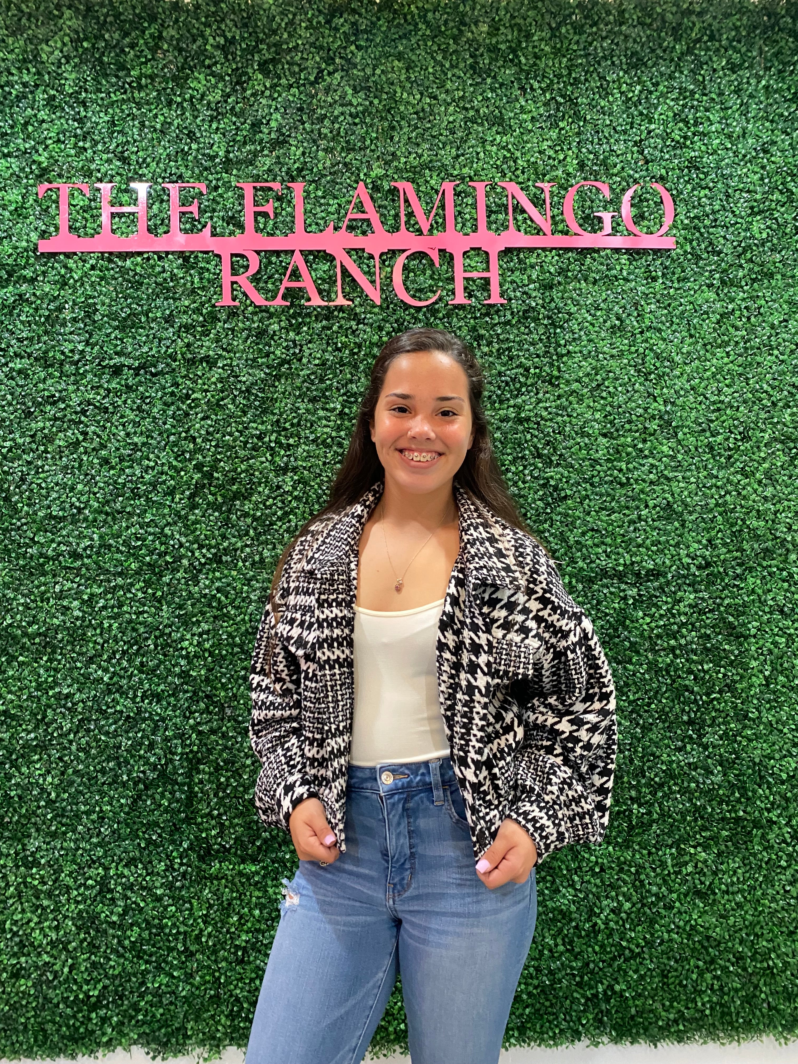 Houndstooth Crop Jacket