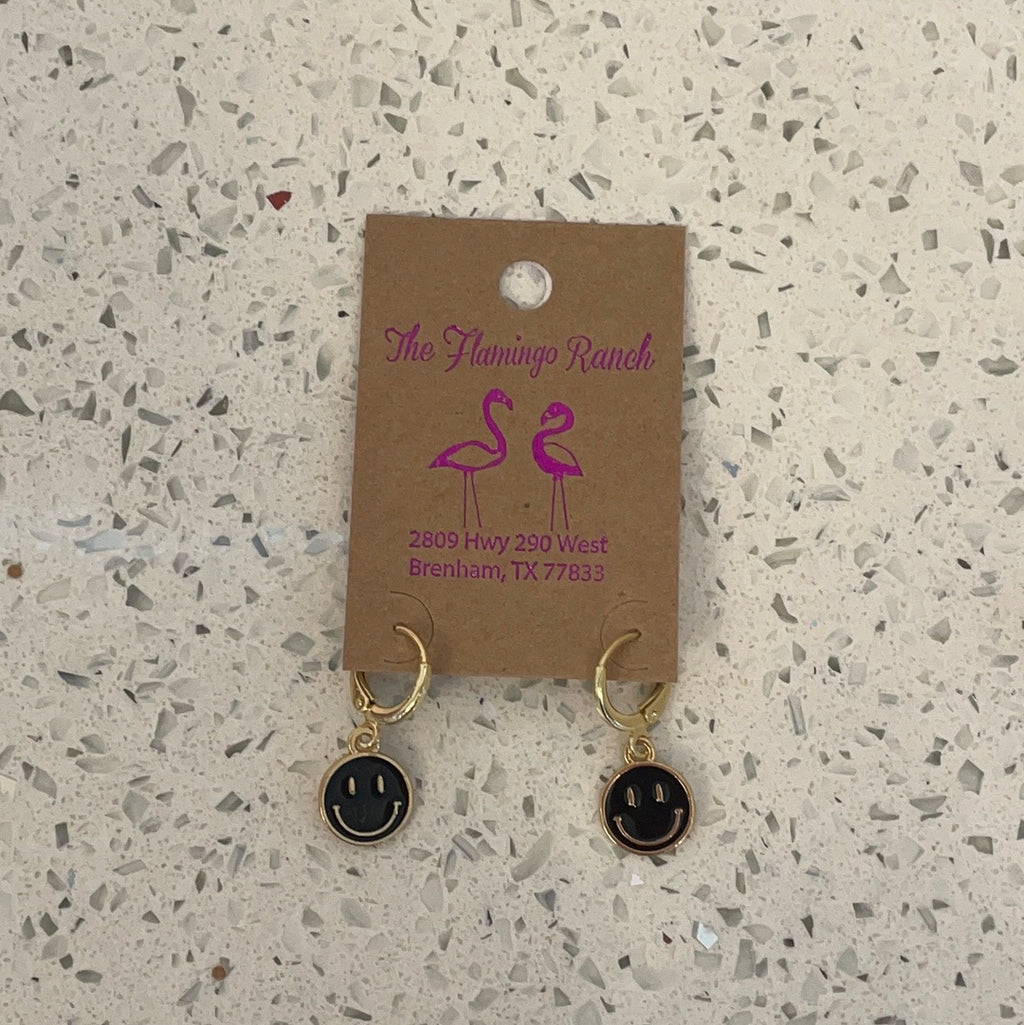 PF Graphic Gold Acylic Earrings