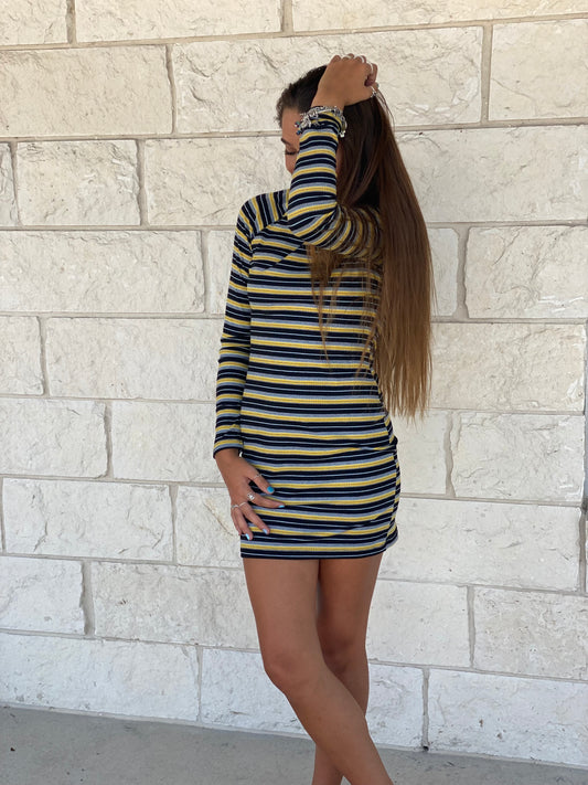 Long Sleeve Stripe Dress