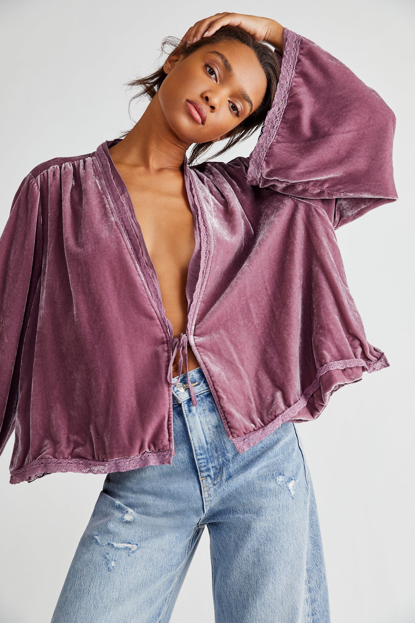 Velvet Bed Jacket