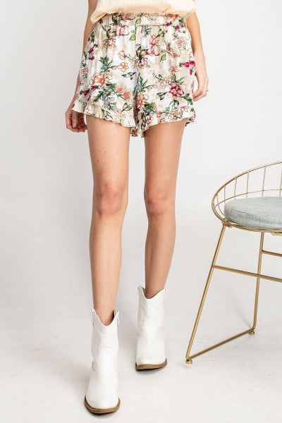 Challie Floral Print Shorts