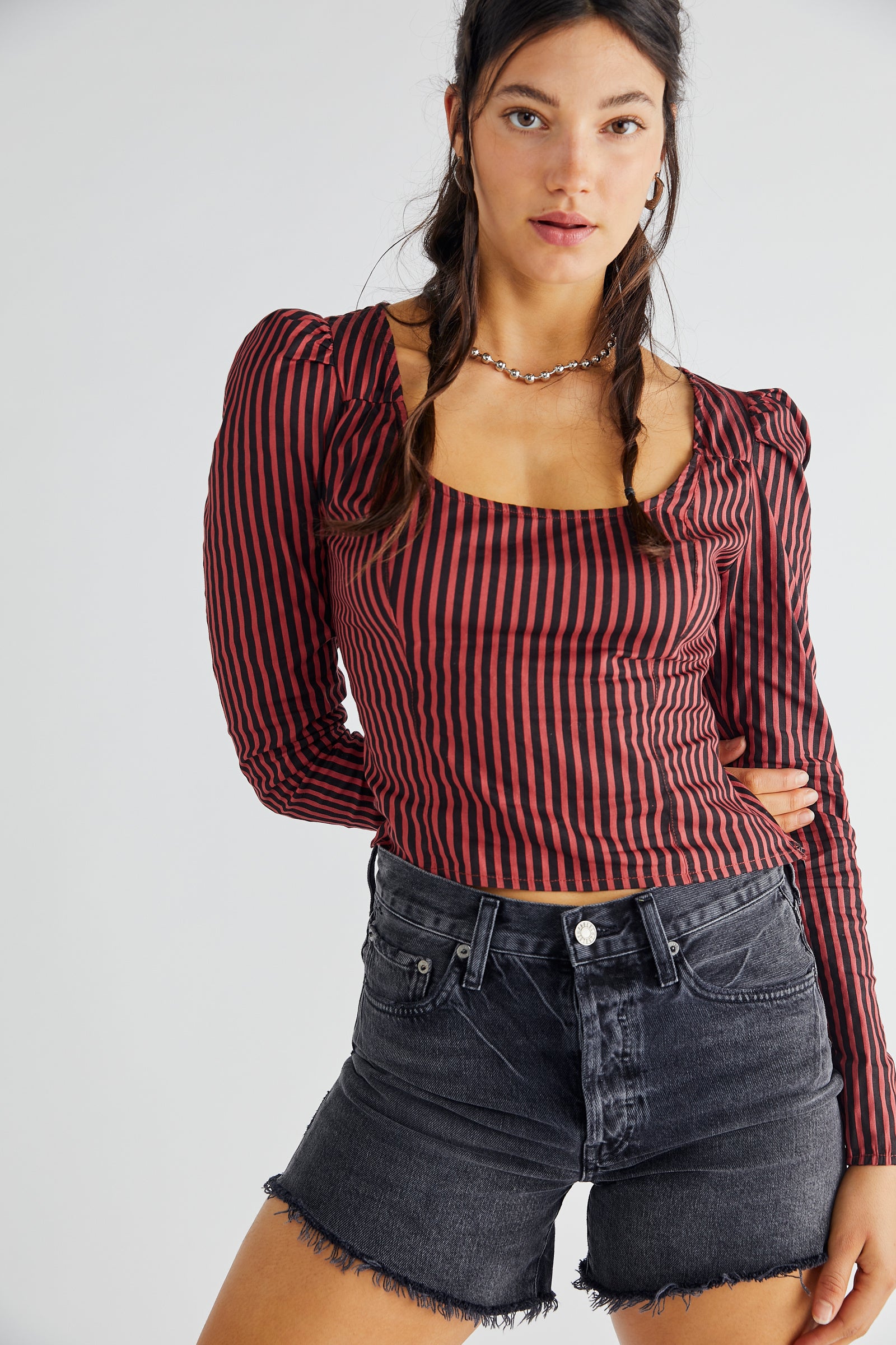 Free People Caroline Stripe Top