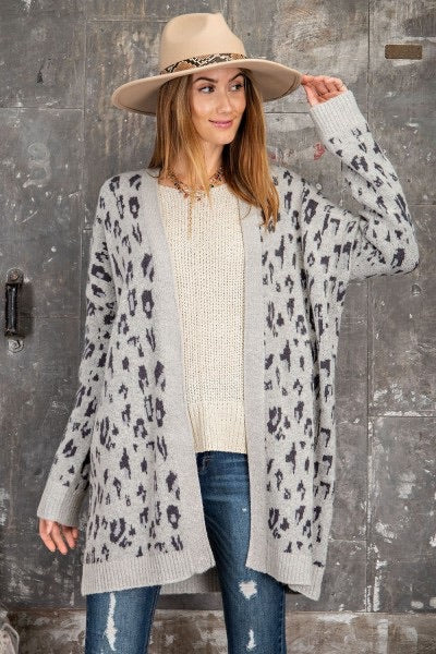 Leopard Sweater Cardigan