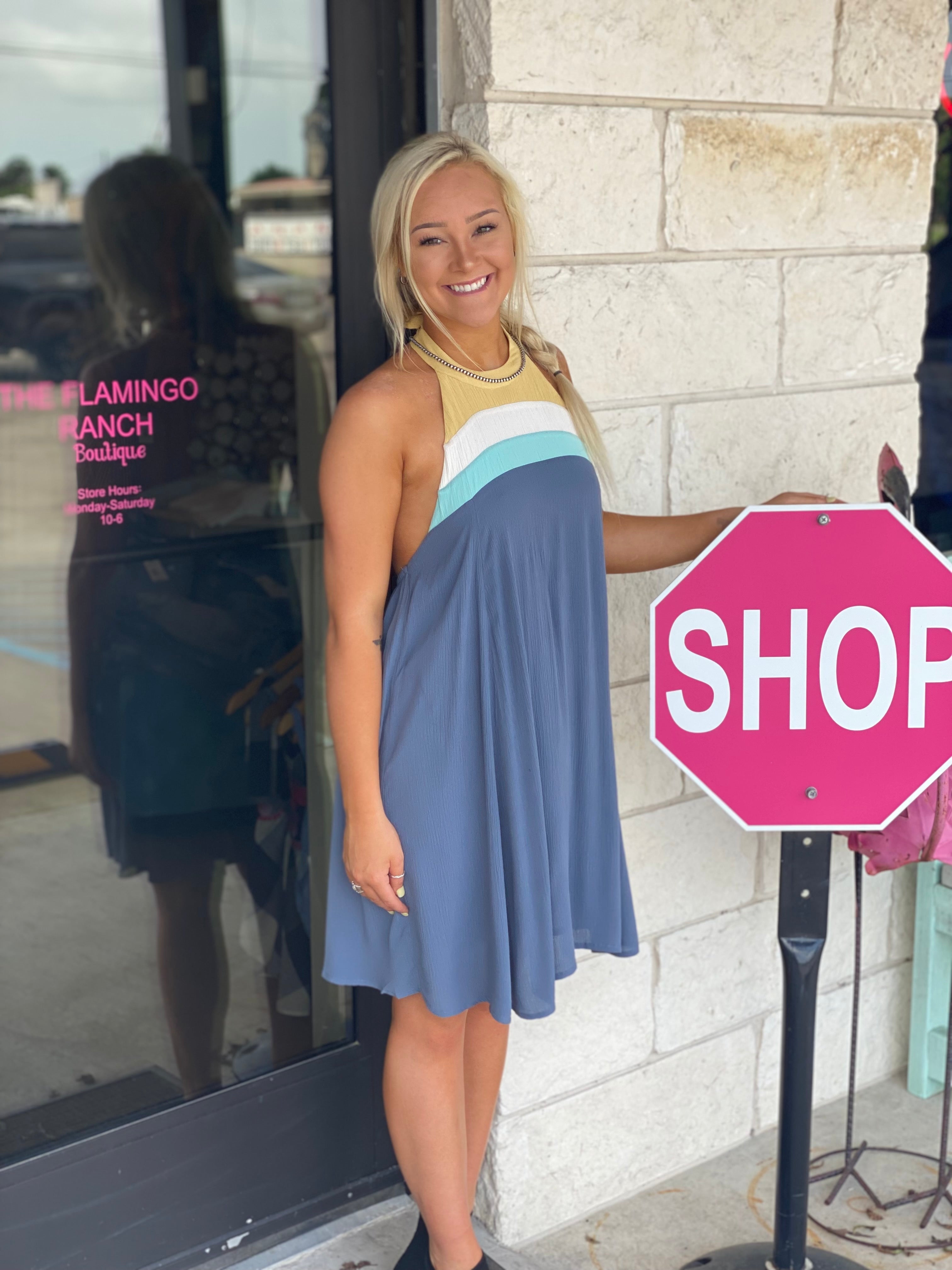 Tristyn Halter Dress