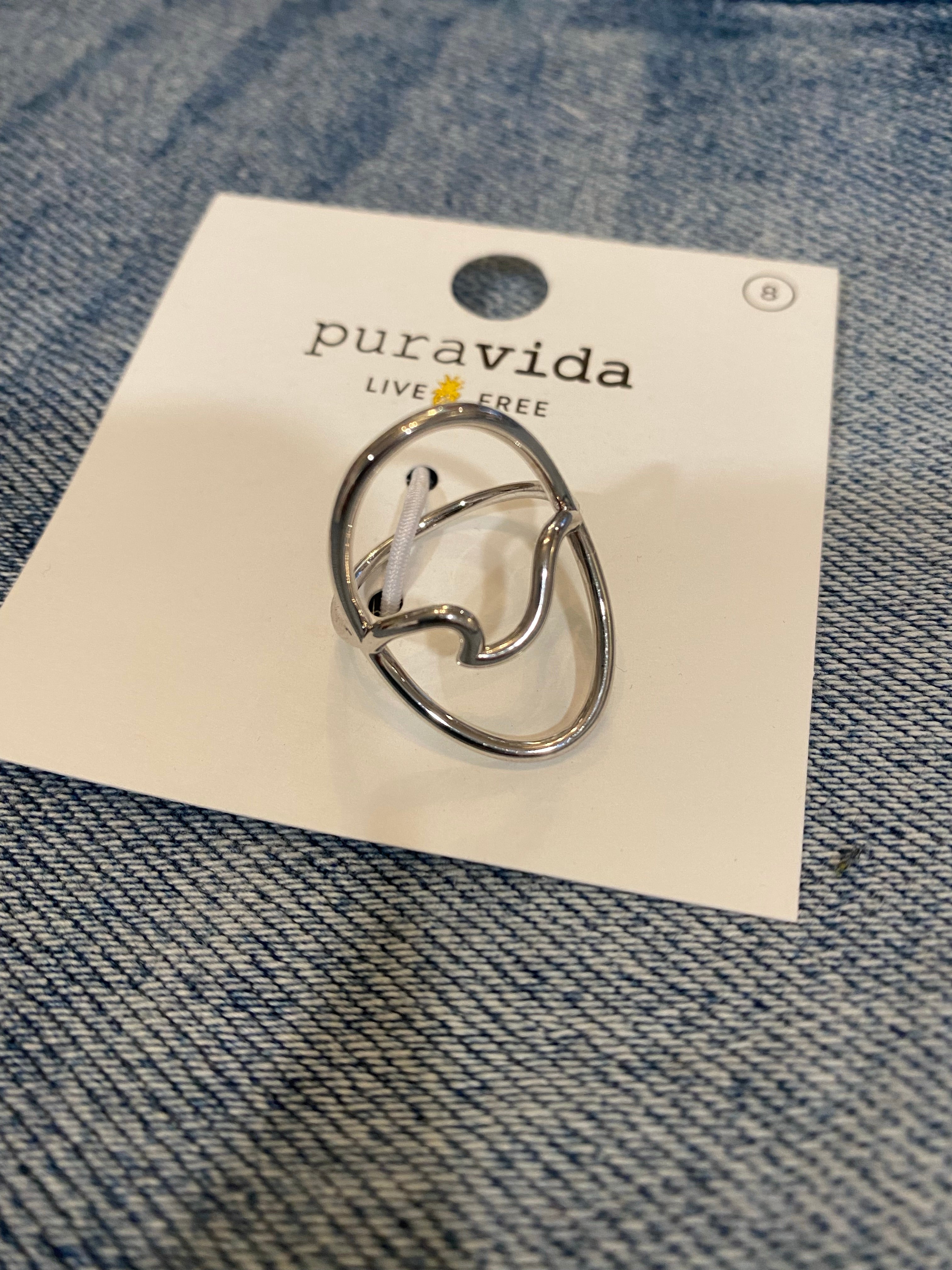 Pura Vida Large Wave Ring